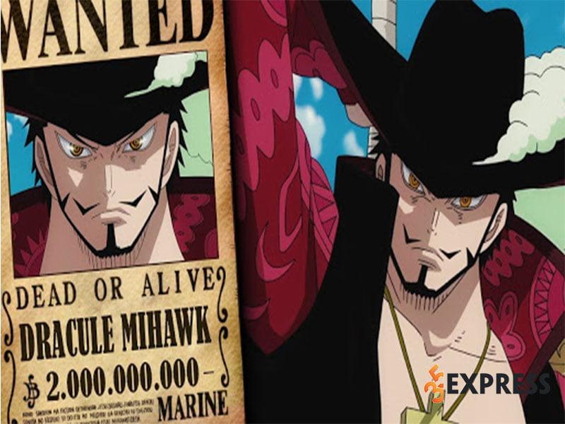 Dracule Mihawk với thanh kiếm Yoru