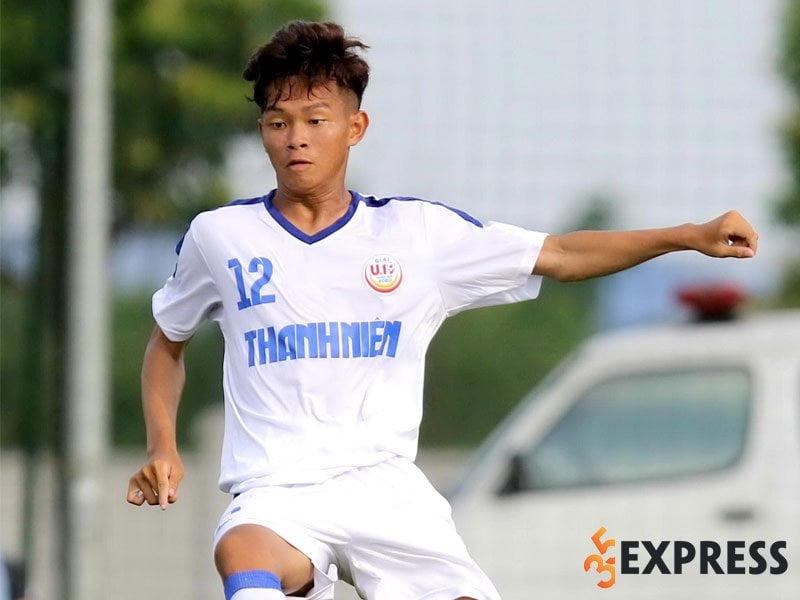 Tiền đạo Bùi Vĩ Hào trong màu áo Becamex Bình Dương