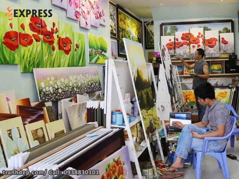 Tranh treo tường tại Xưởng Vẽ Tranh Đẹp