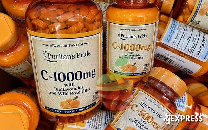 Vitamin C 500mg Puritans Pride 100 viên